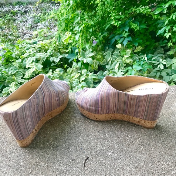 Chinese Laundry Shoes - Chinese Laundry peep-toe platform wedges—8.5
